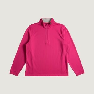 LEFT COAST TEE NWOT Men's Red Pima Cotton 1/4 Zip Pullover, XL